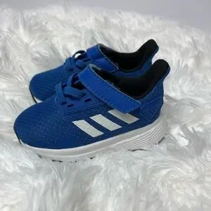 adidas | Shoes | Adidas Baby Blue White Striped Sneakers | Poshmark